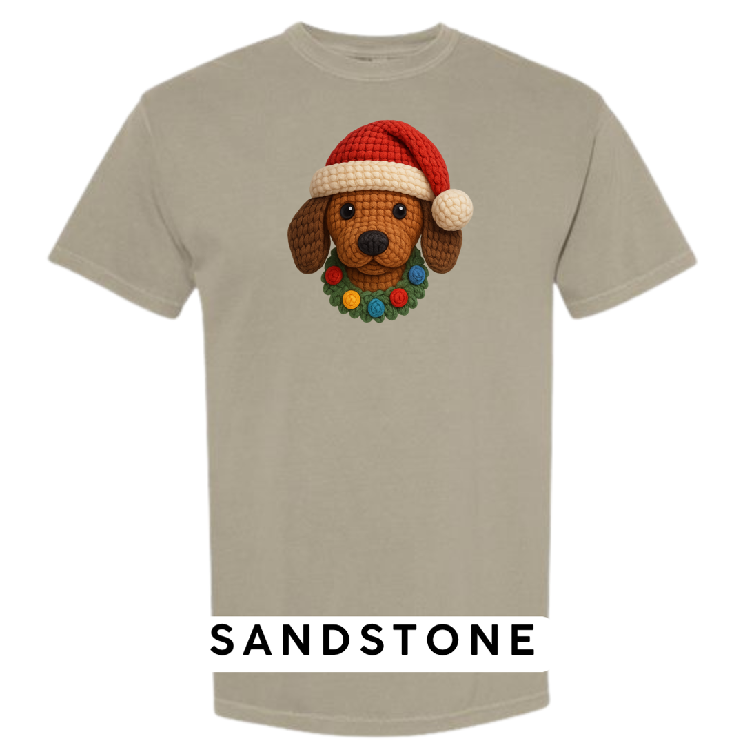 Dachshund with Wreath (Crochet)