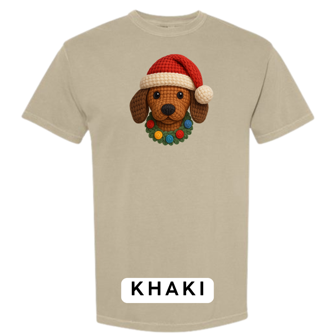 Dachshund with Wreath (Crochet)