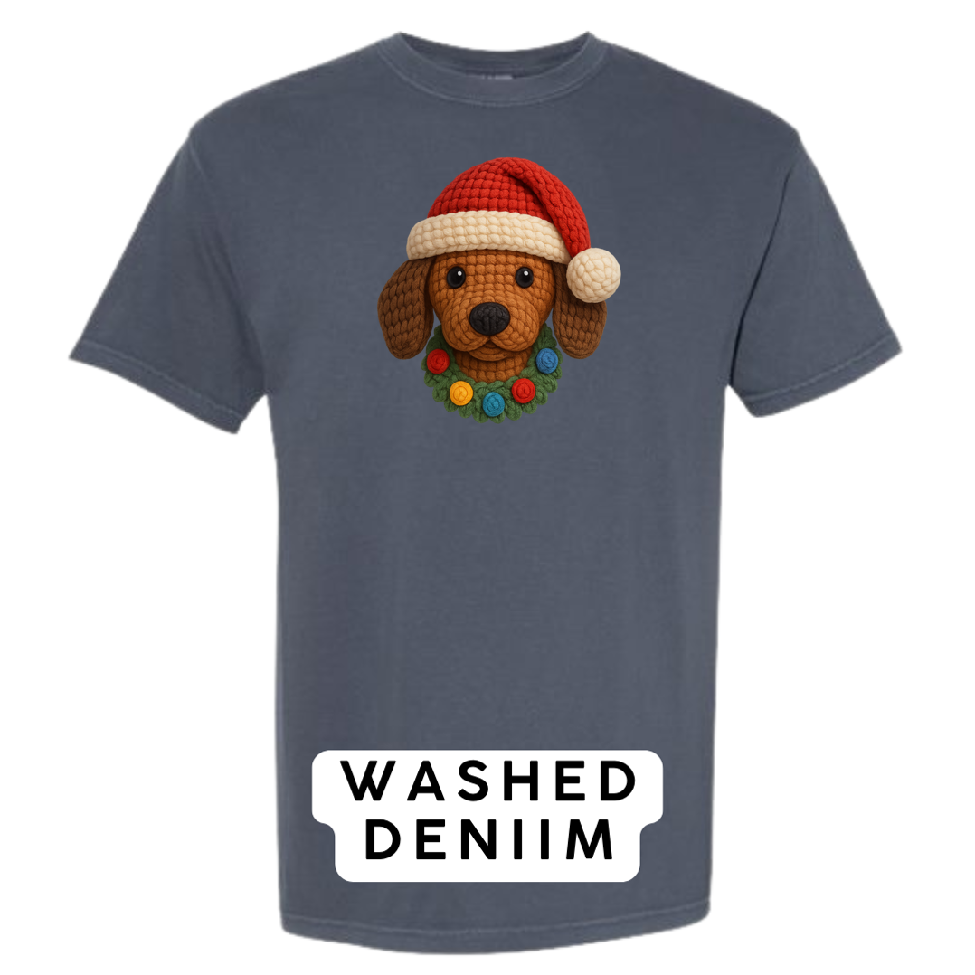 Dachshund with Wreath (Crochet)