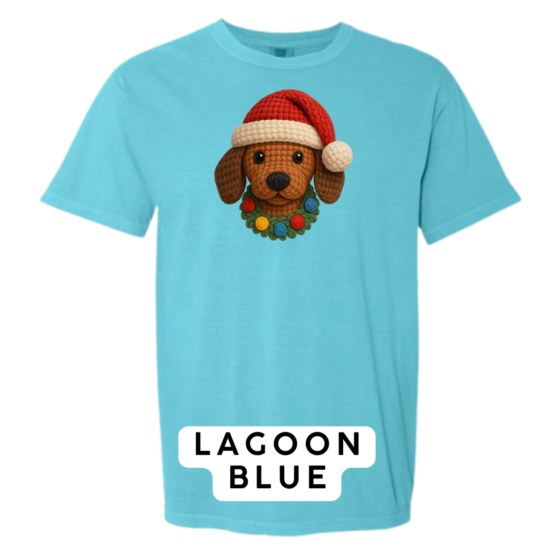 Dachshund with Wreath (Crochet)