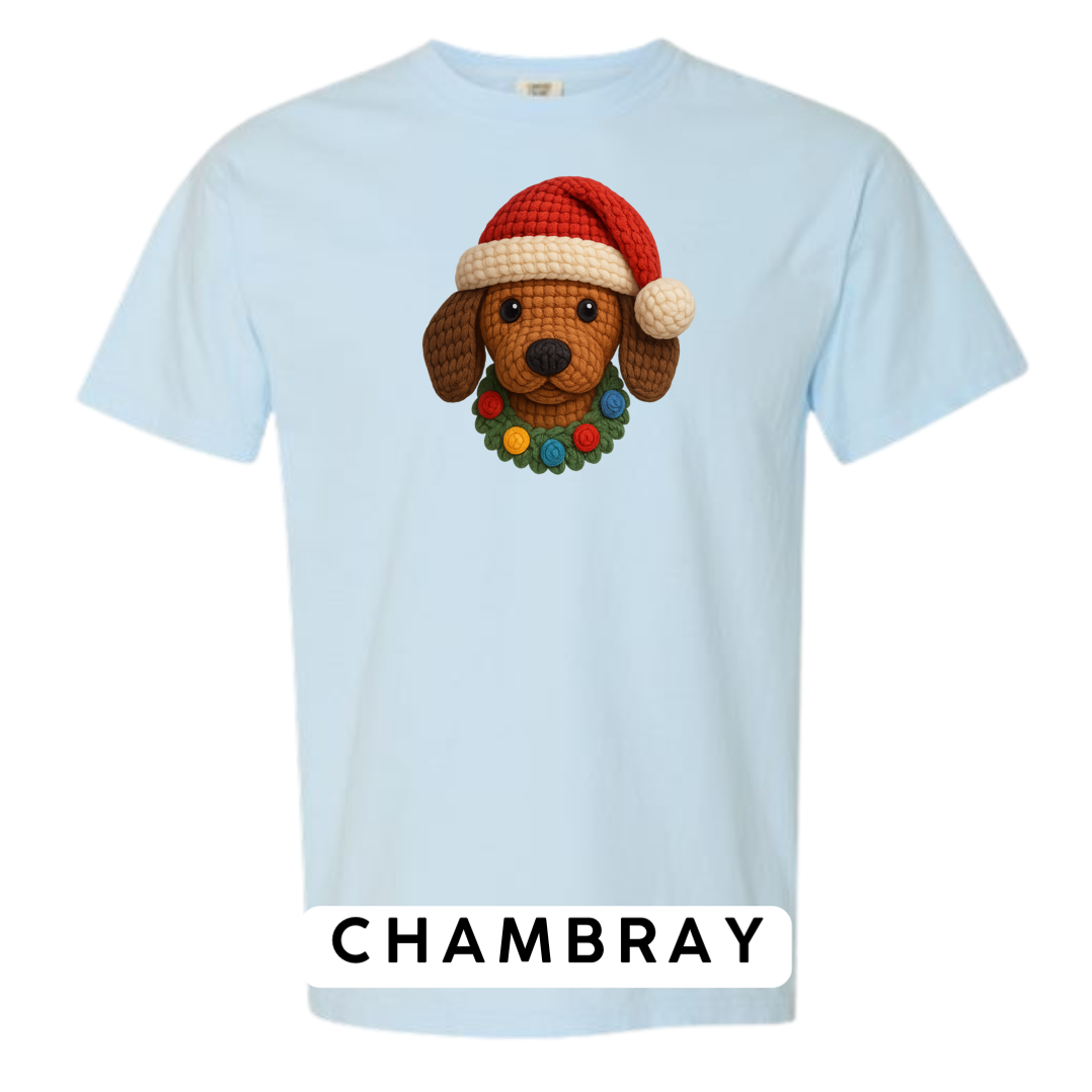 Dachshund with Wreath (Crochet)