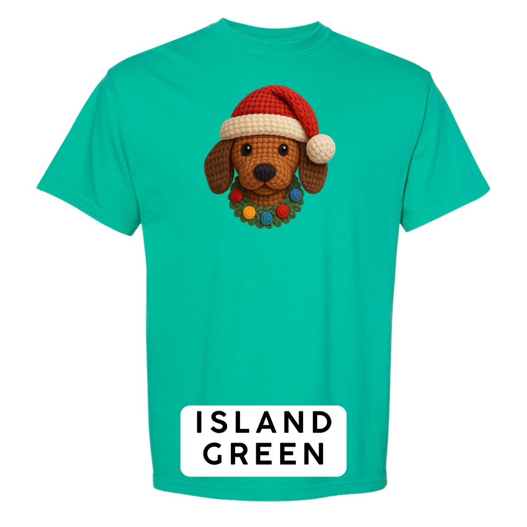 Dachshund with Wreath (Crochet)