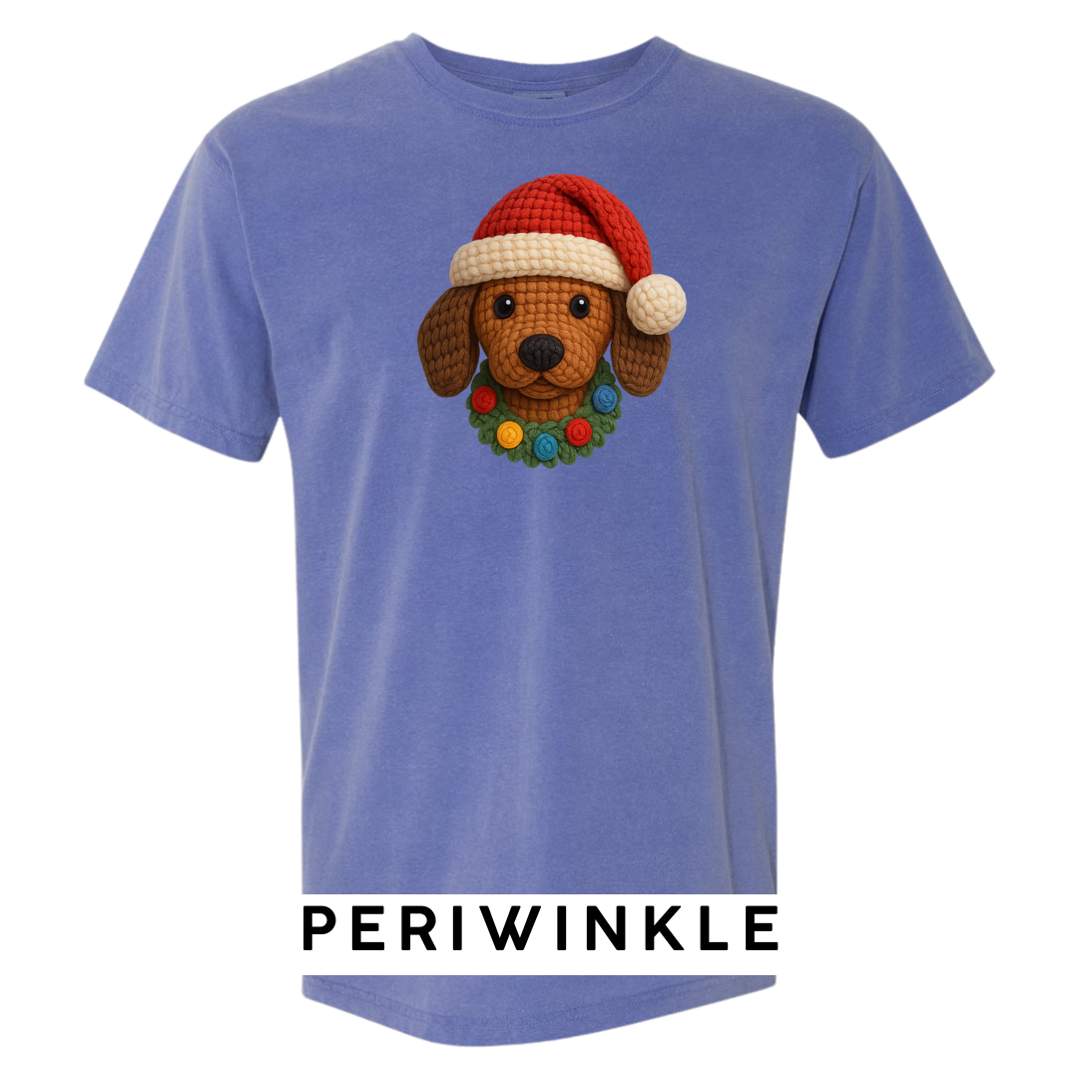 Dachshund with Wreath (Crochet)