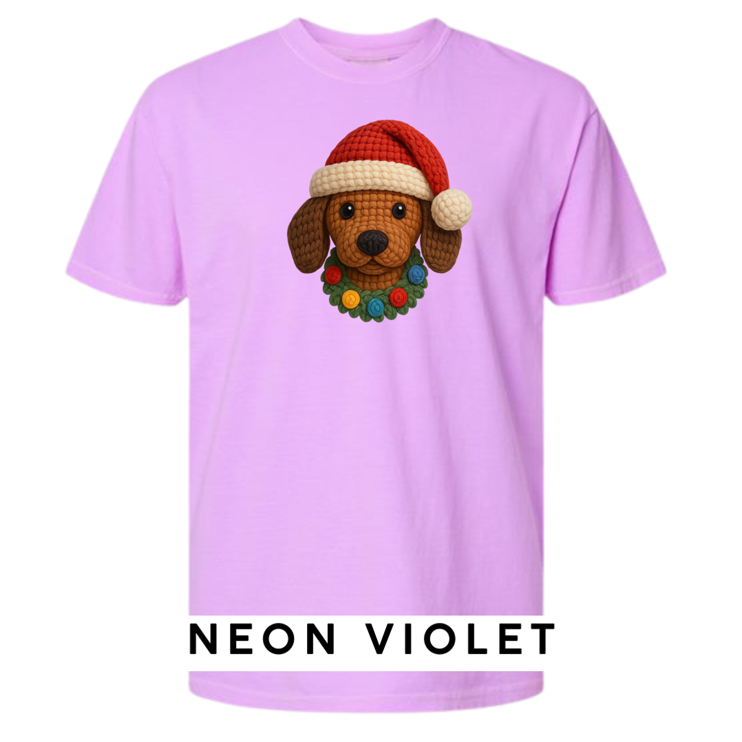 Dachshund with Wreath (Crochet)