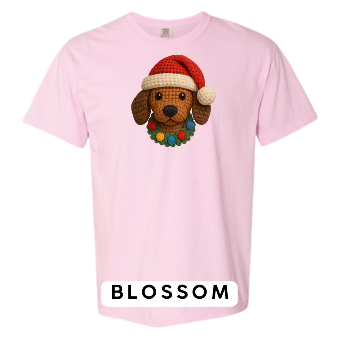 Dachshund with Wreath (Crochet)