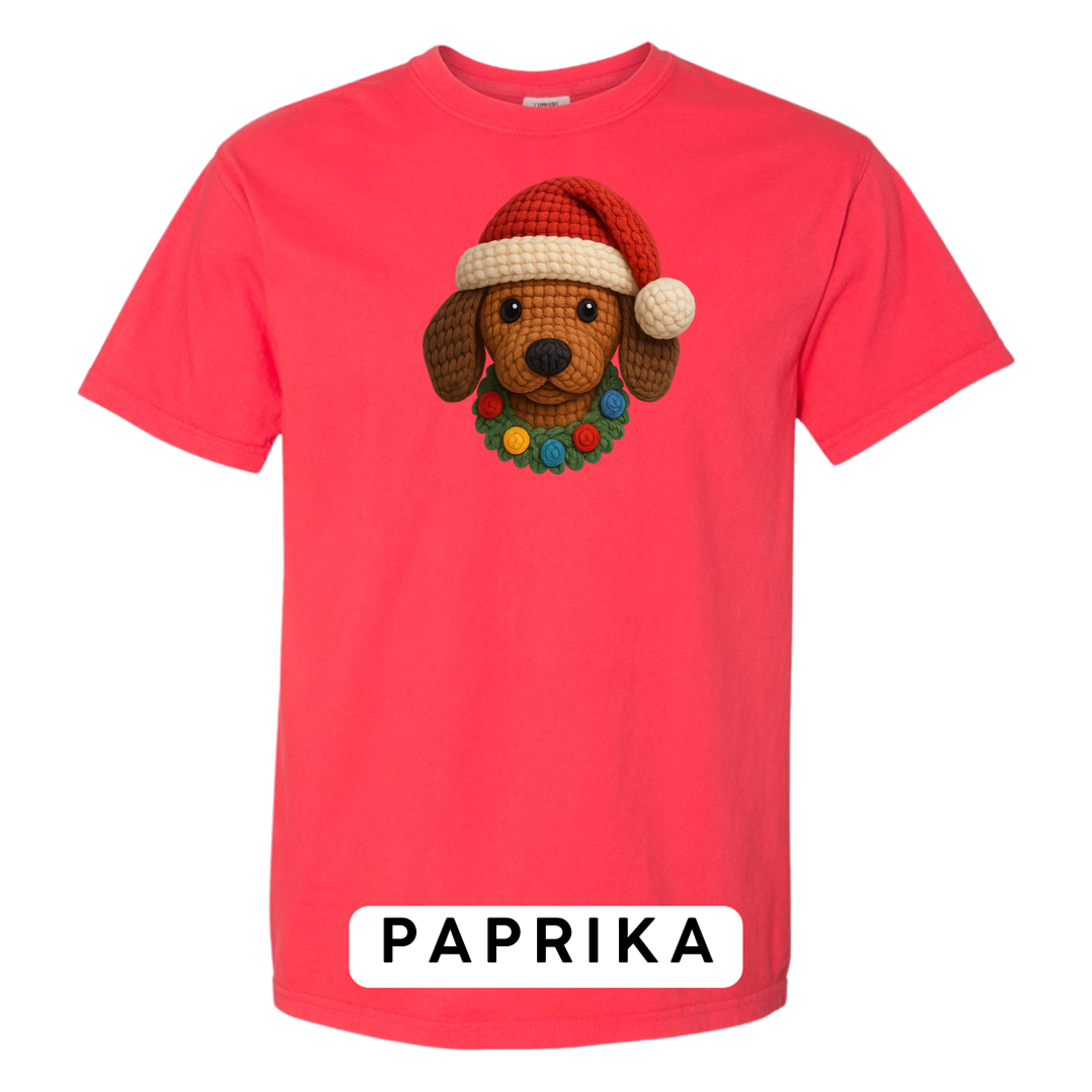 Dachshund with Wreath (Crochet)