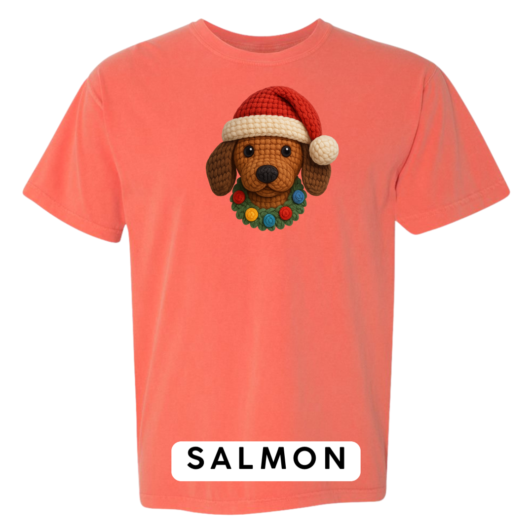 Dachshund with Wreath (Crochet)