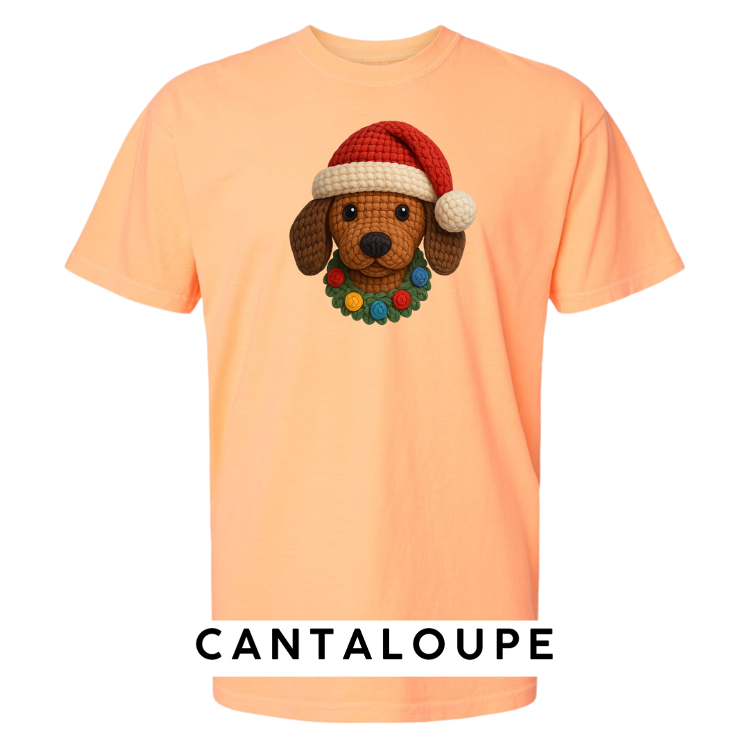 Dachshund with Wreath (Crochet)