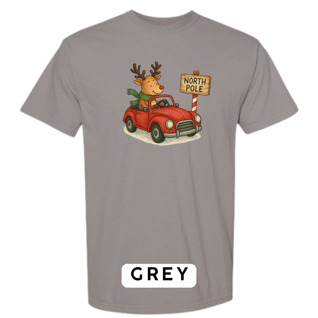 Reindeer Driving to Work