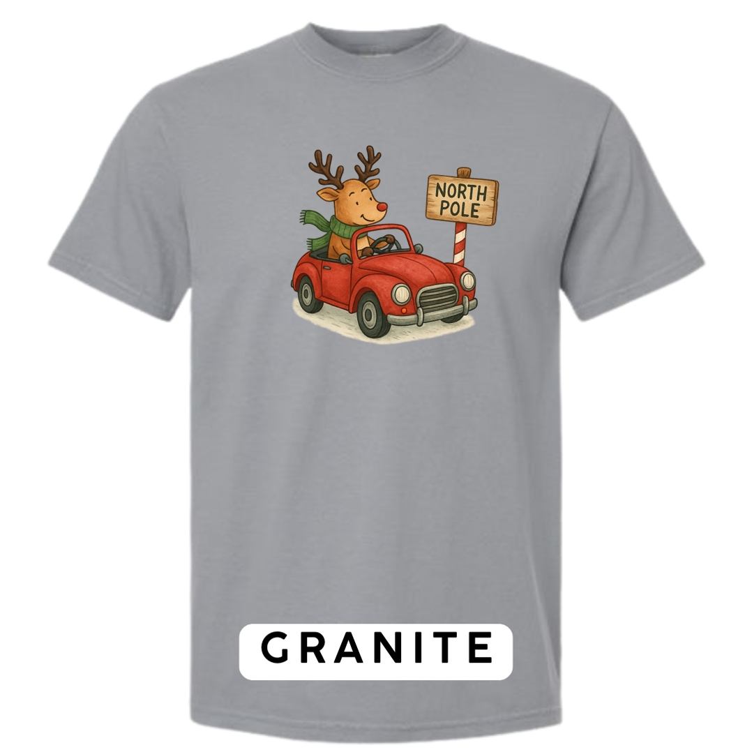 Reindeer Driving to Work