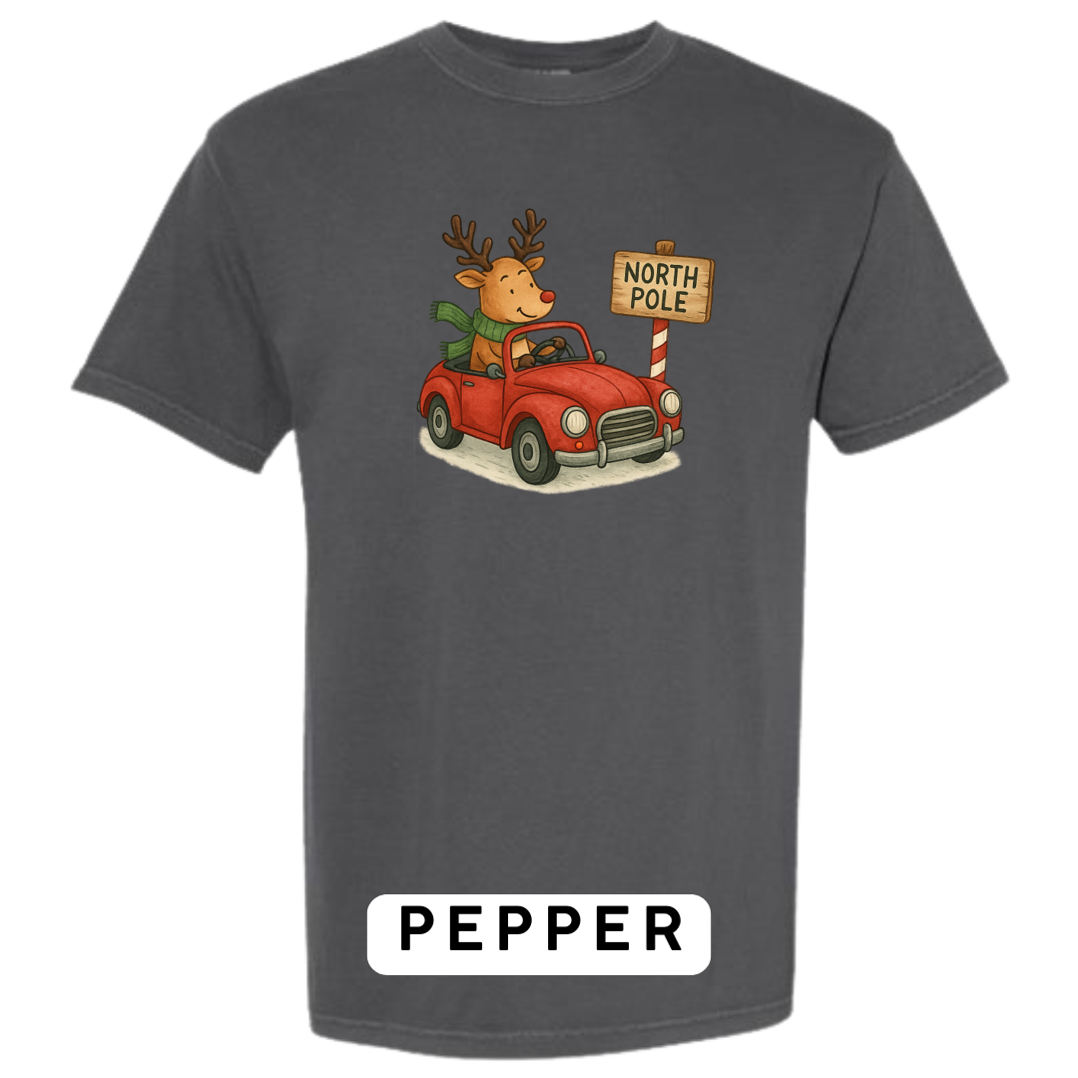 Reindeer Driving to Work