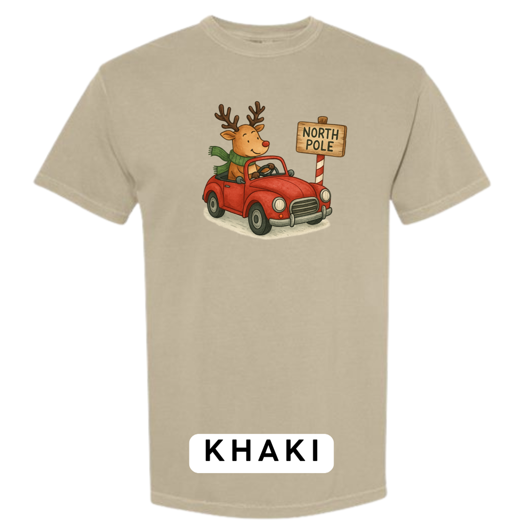 Reindeer Driving to Work