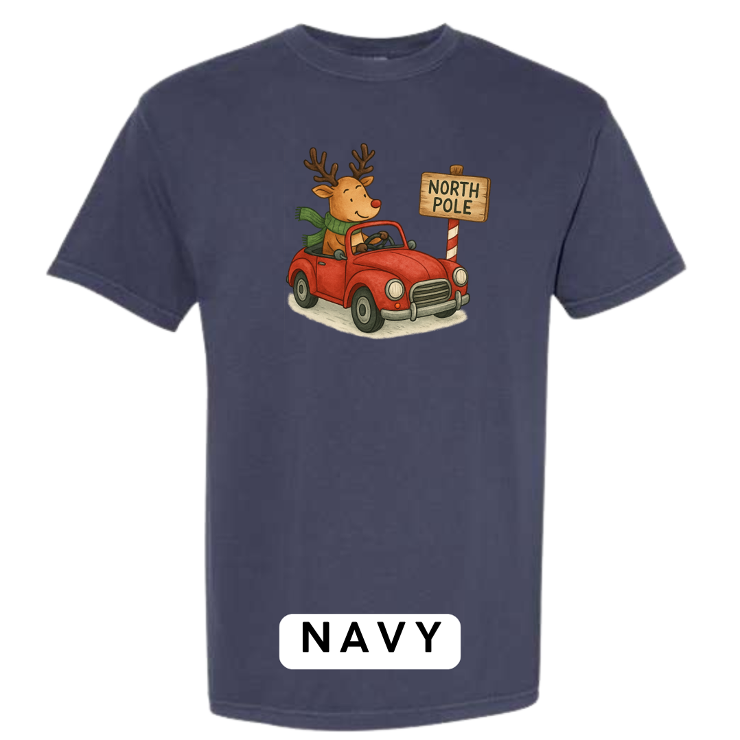 Reindeer Driving to Work