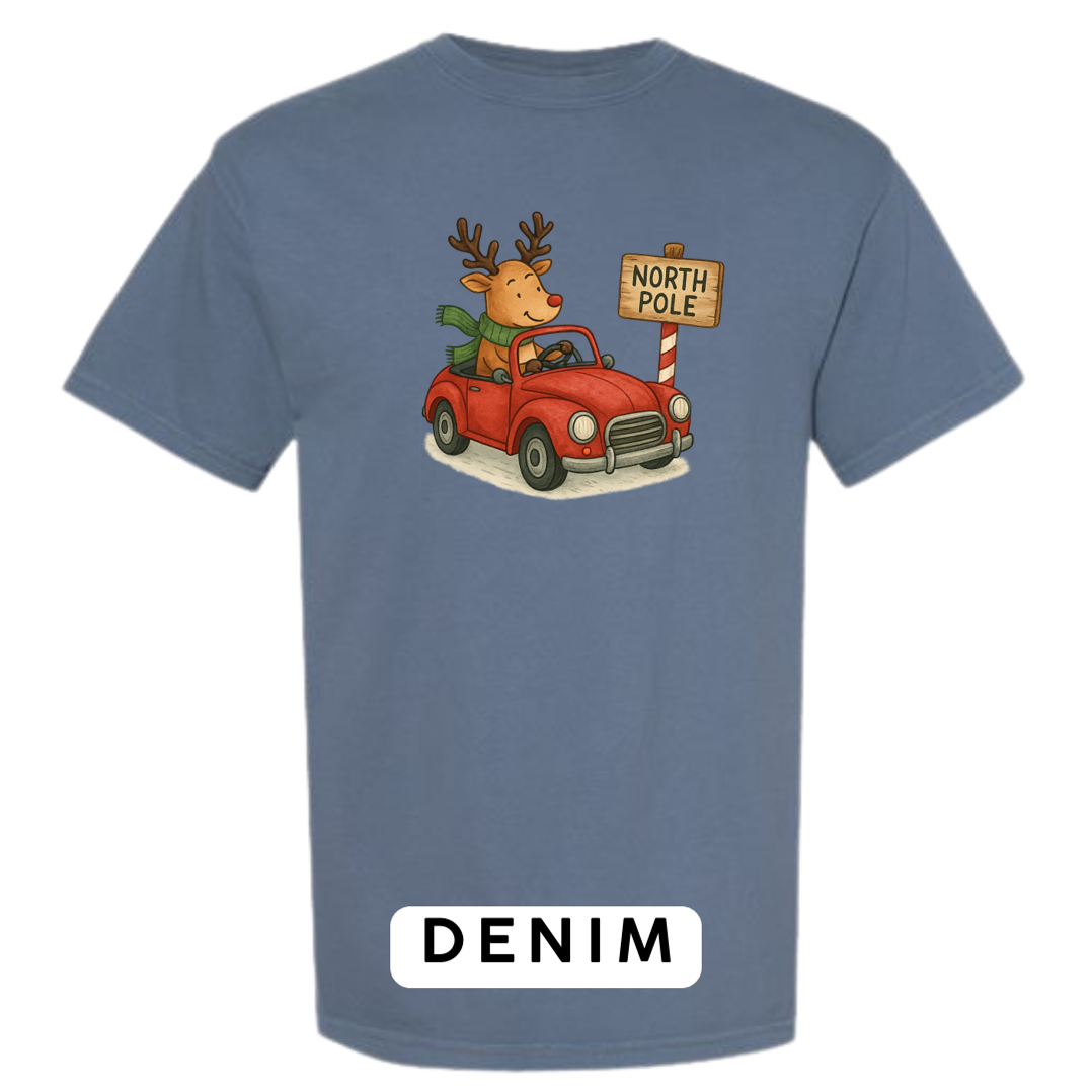 Reindeer Driving to Work