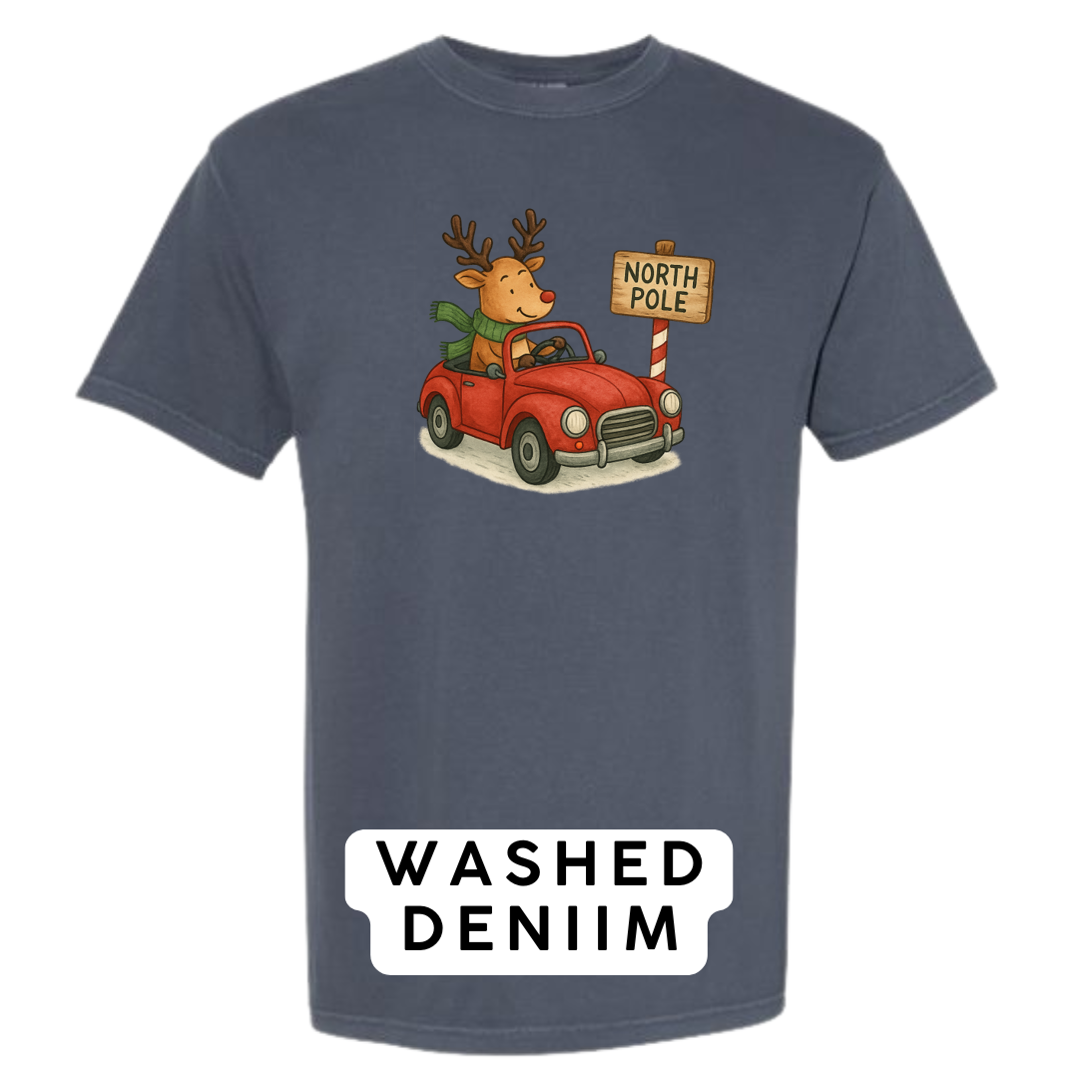 Reindeer Driving to Work