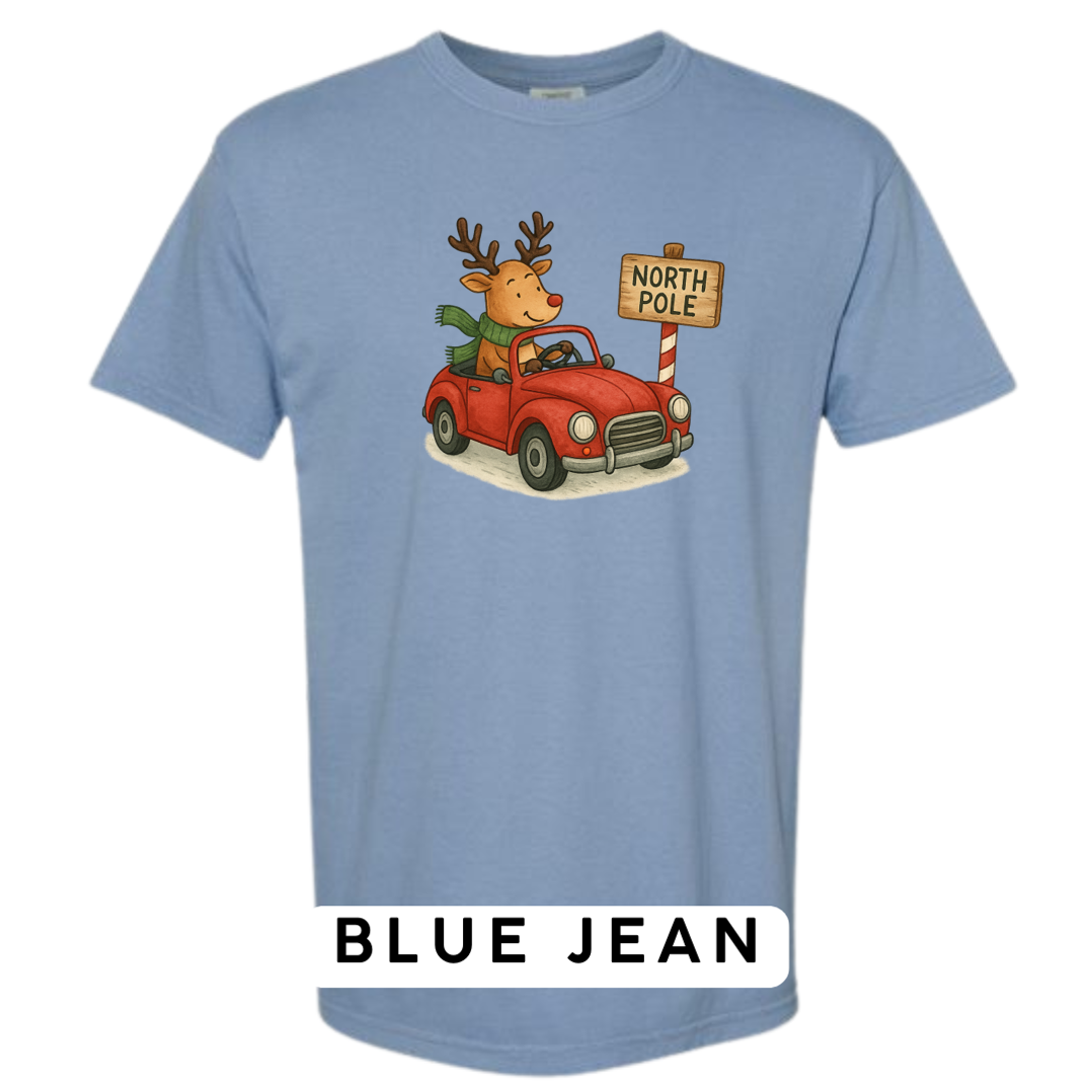 Reindeer Driving to Work