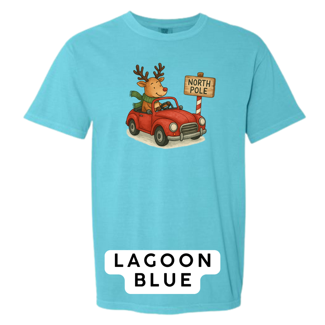 Reindeer Driving to Work