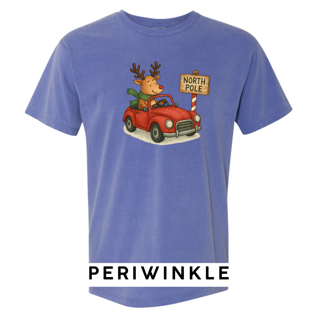 Reindeer Driving to Work